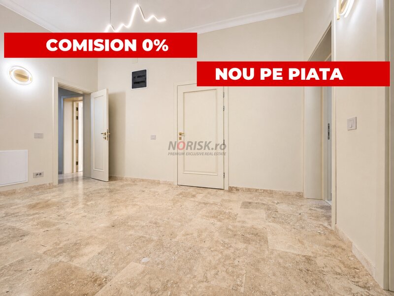 Mihai Eminescu 0% comision  4 camere interbelic renovat premium, 120mp, etaj 1